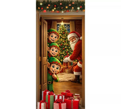 Décoration de porte elfe 80x180 cm