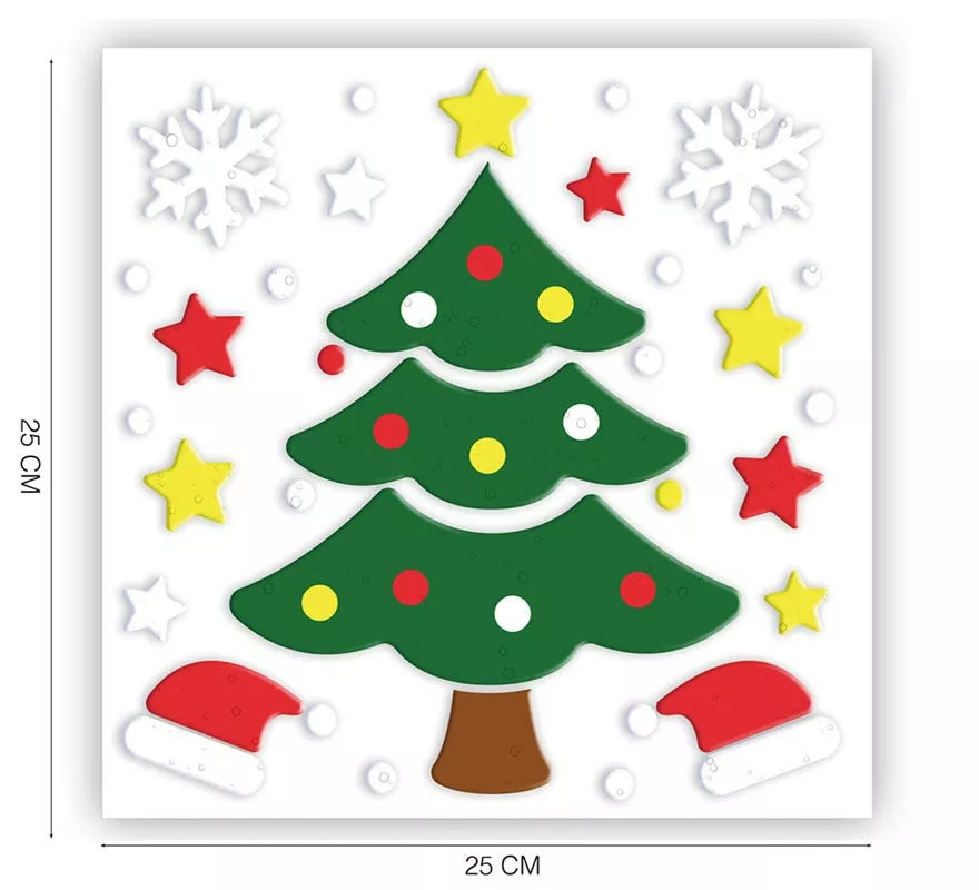 Translation missing: fr.Decoración en Gel de Árbol de Navidad de 20x25 cm