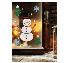Décoration Gel Bonhomme de Neige 20x25 cm