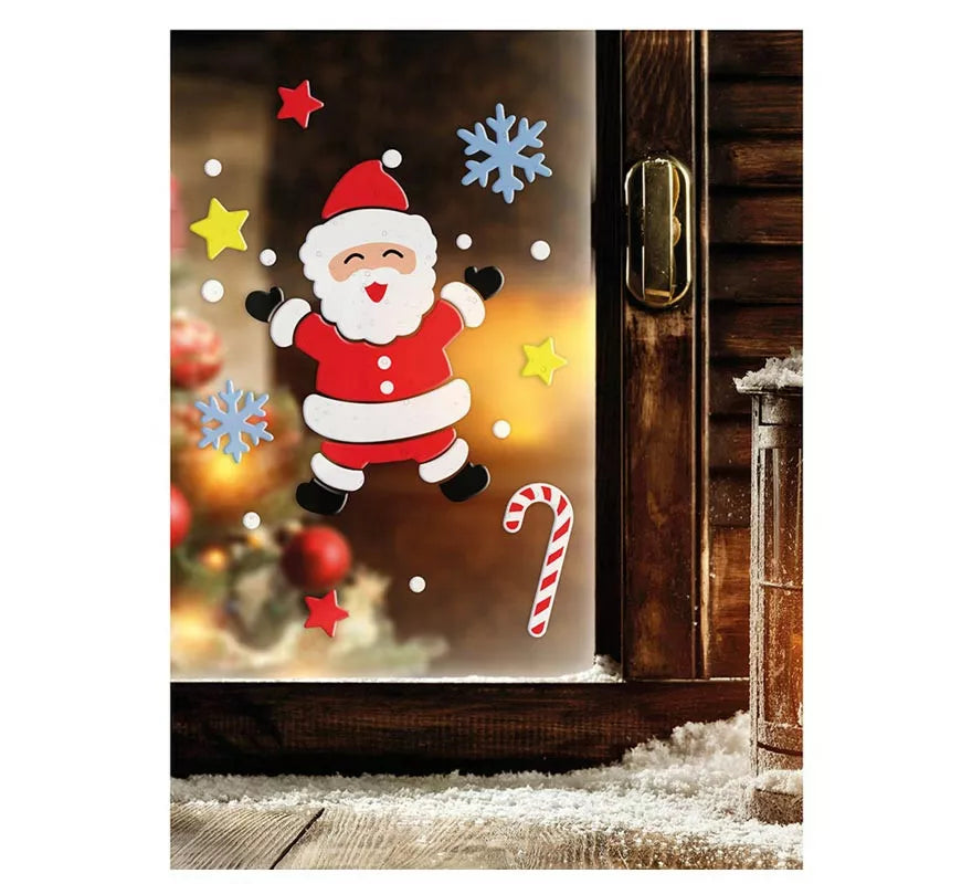 Translation missing: fr.Decoración en Gel de Papá Noel de 20x25 cm