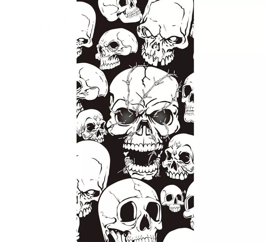 Translation missing: fr.Decoración para puerta de Calaveras 75X150 Cm