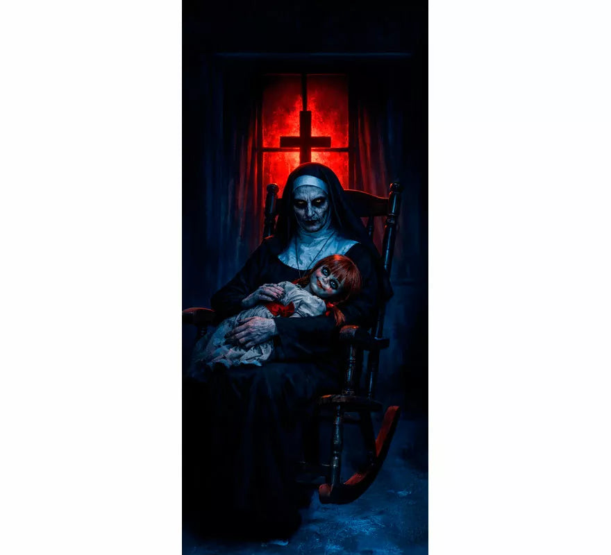 Decoración Puerta Monja Tenebrosa de 80x180 cm