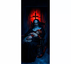 Décoration de porte Nonne Sombre 80x180 cm