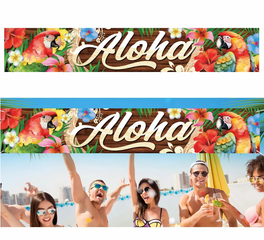 Translation missing: fr.Decoración Verano Aloha de tela de 290x150 cm