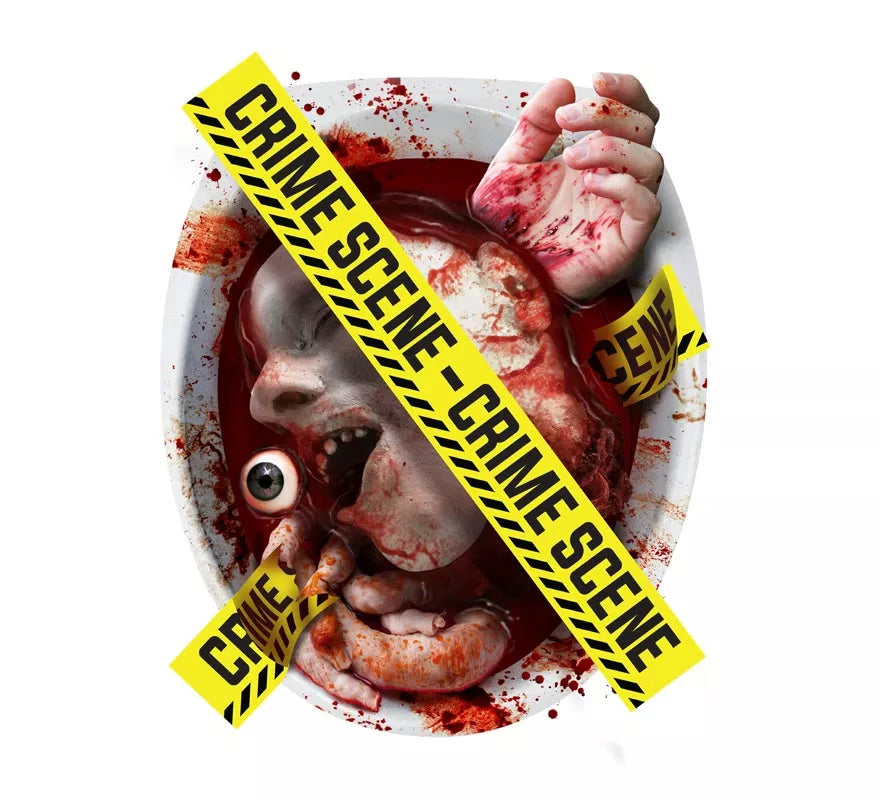 Translation missing: fr.Decoración W.C. ''Crime Scene'' de 30x40 cm