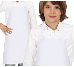 Tablier de cuisine blanc pour enfant