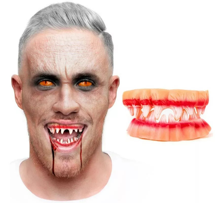 Translation missing: fr.Dentadura Doble con Sangre para Vampiros o Zombies