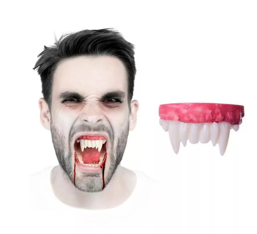 Translation missing: fr.Dentadura Vampiro FX con colmillos cortos