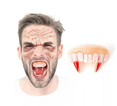 Prothèses Vampire FX avec des crocs sanglants