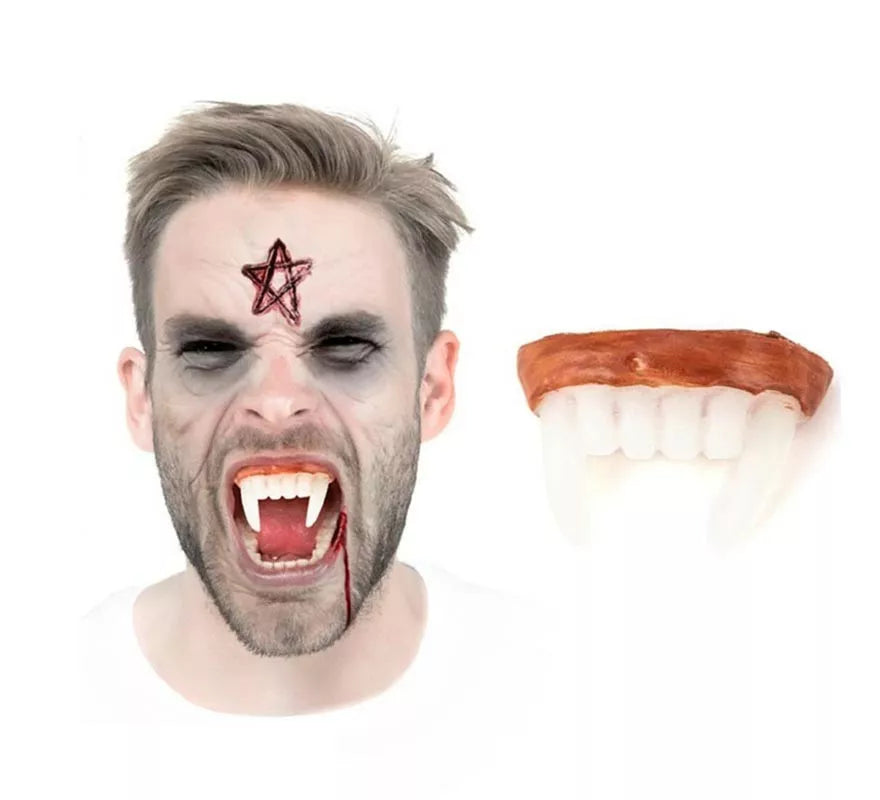 Translation missing: fr.Dentadura Vampiro FX con colmillos largos