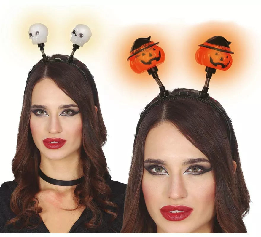Translation missing: fr.Diadema Calavera o Calabaza con Luz Surtidas