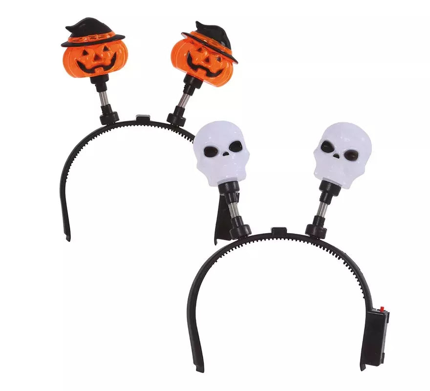 Translation missing: fr.Diadema Calavera o Calabaza con Luz Surtidas