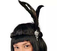 Diadème Charleston à plumes