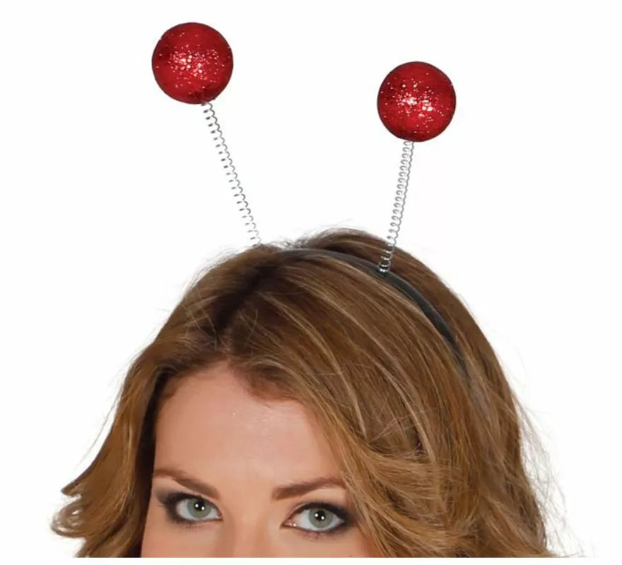 Translation missing: fr.Diadema con antenas y bolas escarcha en varios colores