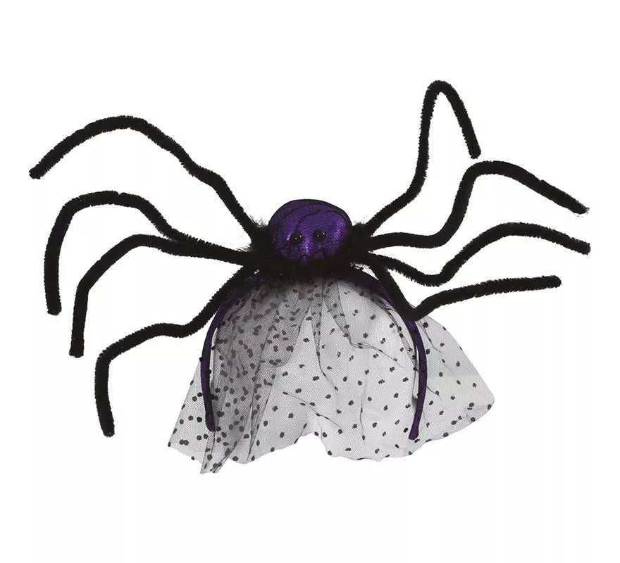 Translation missing: fr.Diadema con Araña Lila y Velo
