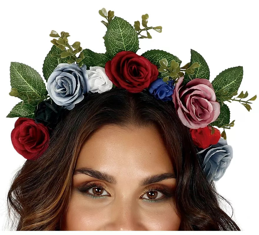 Translation missing: fr.Diadema con Flores y Hojas