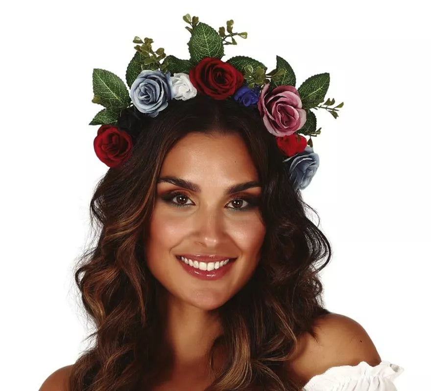 Translation missing: fr.Diadema con Flores y Hojas
