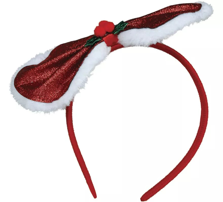 Translation missing: fr.Diadema con Lazo Navideño y Acebo