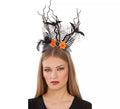 Diadema con Murciélagos y Flores
