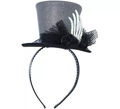 Bandeau avec chapeau et main squelette