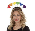 Diadema Corazones Arcoíris