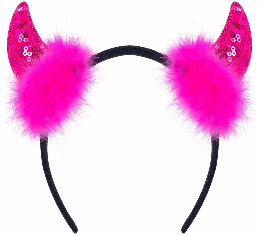 Translation missing: fr.Diadema Cuernos Diablesa con Lentejuelas en varios colores