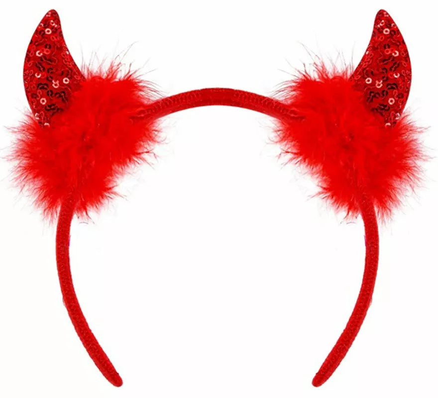 Translation missing: fr.Diadema Cuernos Diablesa con Lentejuelas en varios colores