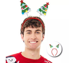 Bandeau d’arbre de Noël enneigé