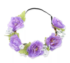 Serre-tête à fleurs en différentes couleurs
