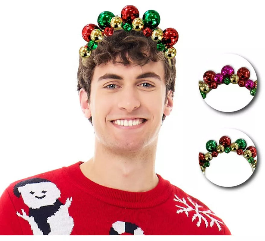 Translation missing: fr.Diadema de Bolas Navideñas en colores surtidos
