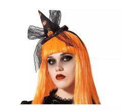 Diadem Sorcière avec chapeau Mini Pumpkins et Lazo