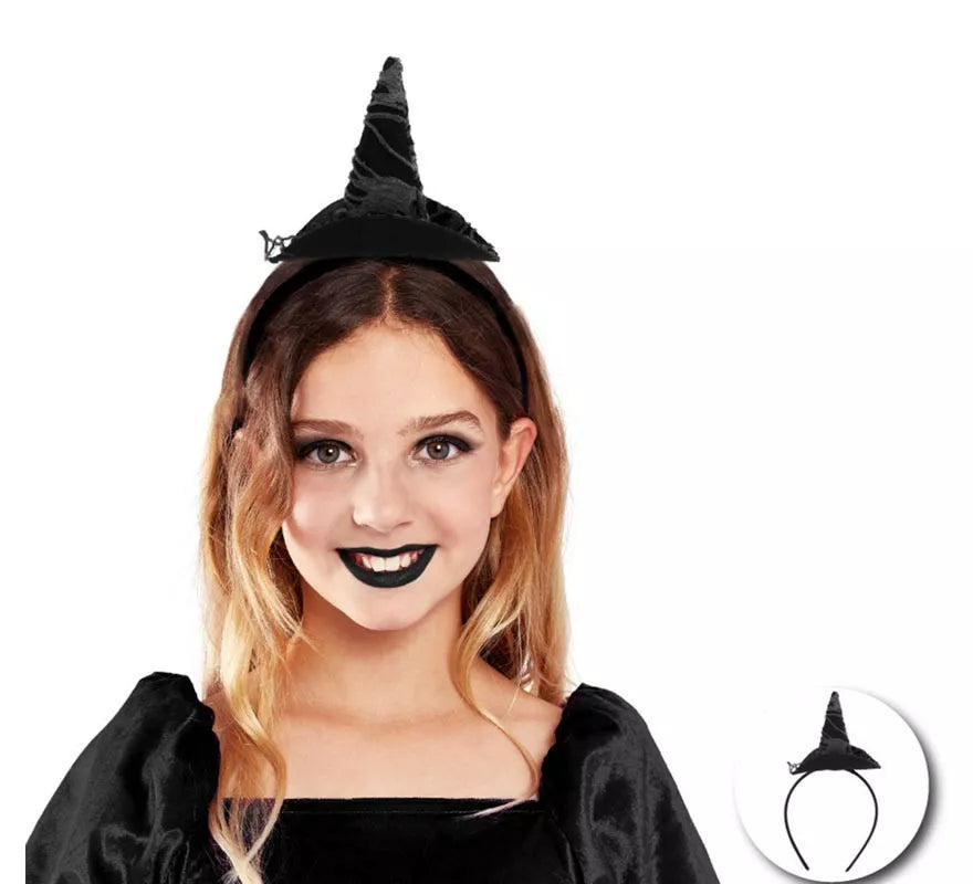 Translation missing: fr.Diadema de Bruja negra clásica infantil