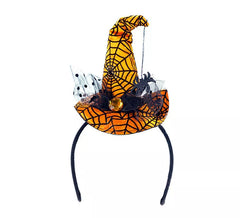 Bandeau de sorcière araignée orange