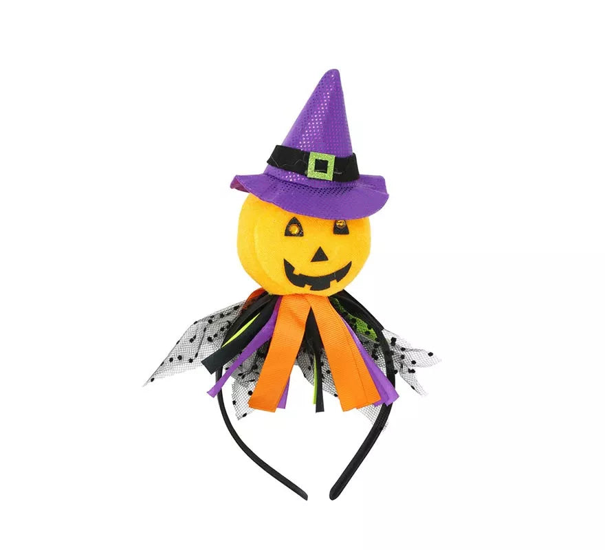 Translation missing: fr.Diadema de Calabaza con Gorro de Bruja