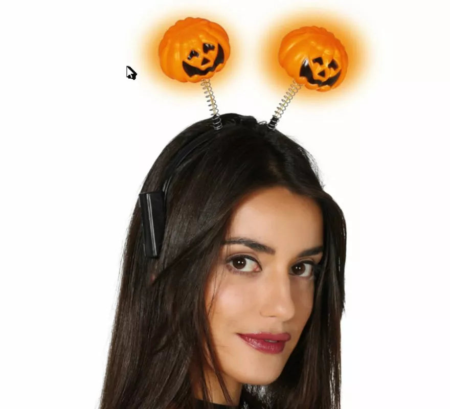Translation missing: fr.Diadema de Calabaza naranja con luz