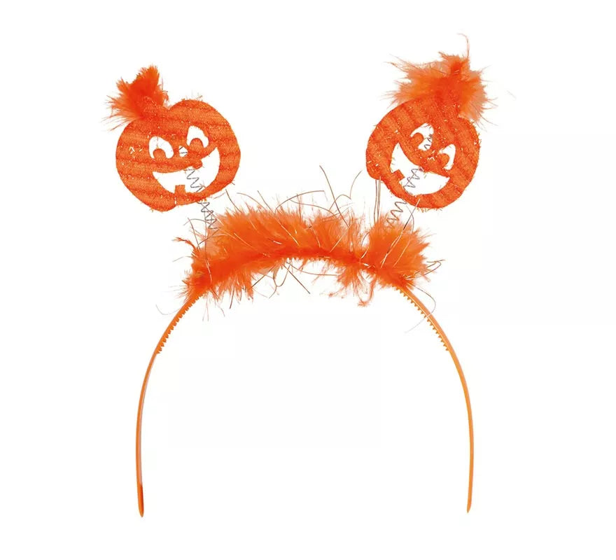 Translation missing: fr.Diadema de Calabazas con Marabú naranja