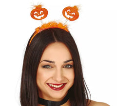 Bandeau Citrouille Marabou Orange