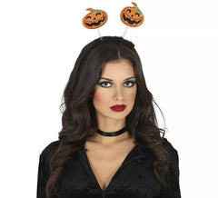 Bandeau de citrouilles heureuses