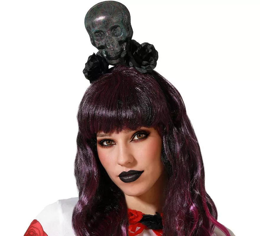 Translation missing: fr.Diadema de Calavera y Flores negras
