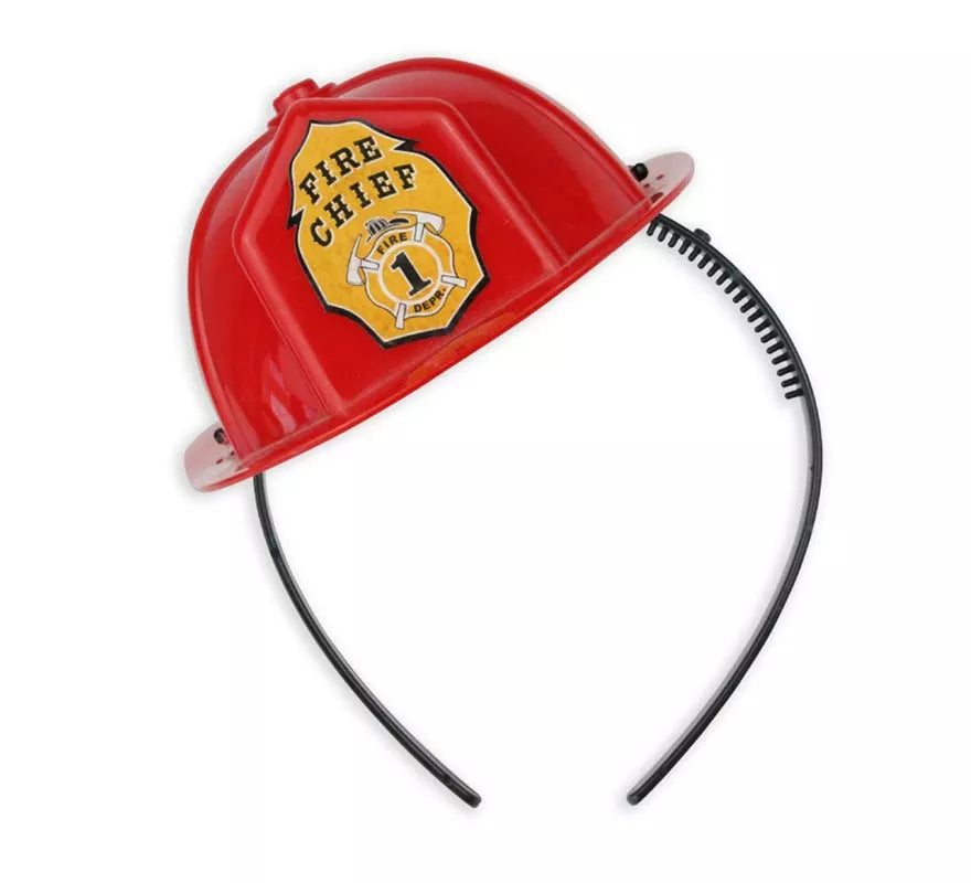 Translation missing: fr.Diadema de Casco Bombero rojo