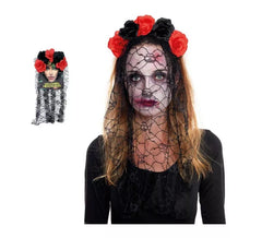 Catrina Bandeau Roses et Voile