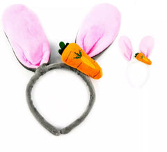Bandeau Lapin et Carotte en couleurs assorties
