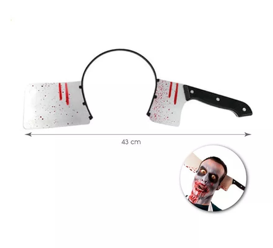 Translation missing: fr.Diadema de Cuchillo Carnicero con sangre