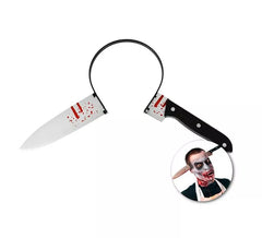 Bandeau de couteau de cuisine sanglant