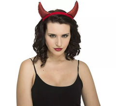 Diadème avec Cornes de Démon Rouge