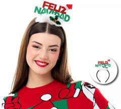 Joyeux Noël bandeau avec chapeau
