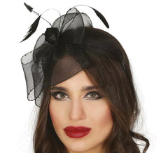 Bandeau Fleur Noir