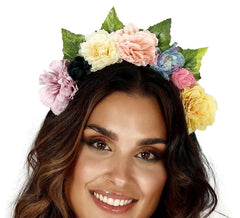 Diadème de Fleurs Multicouleur