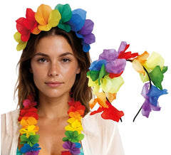 Bandeau à fleurs multicolores