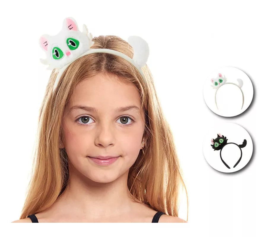 Translation missing: fr.Diadema de Gato de peluche en colores surtidos infantil